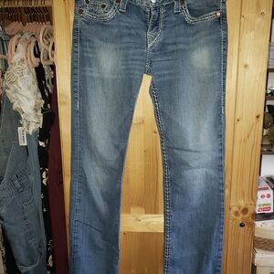 True Religion Medium Blue Straight Jeans